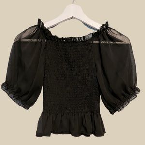 Ruched Waist Crop Top